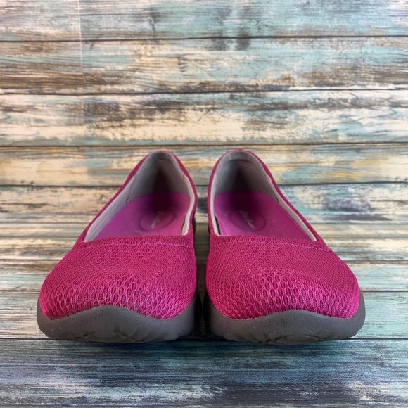 Eddie Bauer Pink Slip On Loafers Shoe Womens 9.5M Round Toe Walking Casual Flats - Picture 3 of 13